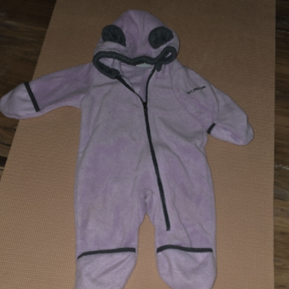 Columbia Kids Lavender Hooded Footie